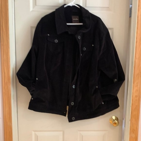 Cotton Ginny Black corduroy jacket plus size xl - Picture 1 of 4